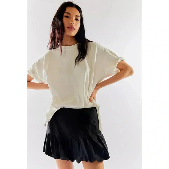 NWT Geel Cloud Mini Skirt Low Rise Bubble Black Free People Small - Picture 3 of 9